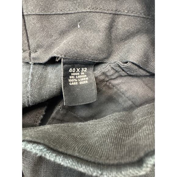 Jos A Banks Travellers Collection Mens Pleated Front Chino Linen Pants Sz 42x30 - Picture 5 of 5